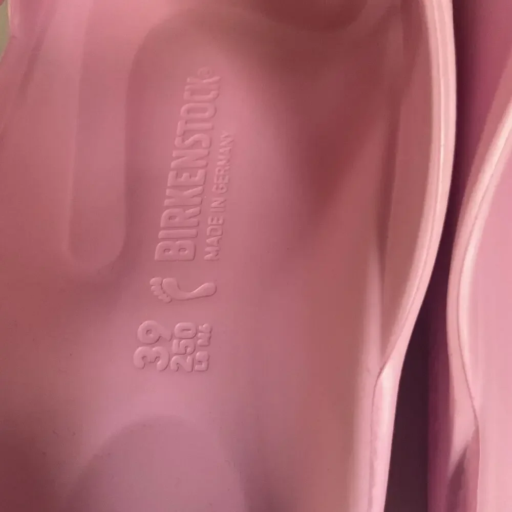Birkenstock EVA Pink Two Strap Sandals Waterproof Women 39 Made in Germany